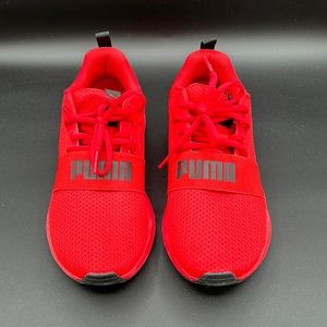Puma Youth Red Runners, Soft Foam Like New
